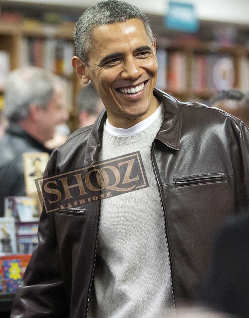 President Barack Obama Leather Jacket